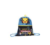 Seven Harry Potter School Bag, Black, The Magical Creatures, Easy Bag with Couilisse Closure, Children's Sports and Travel Backpack, Black and Light Blue, Taglia unica, School
