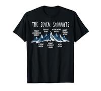 Seven Highest Summits Mount Everest Kosciuszko Kibo Denali T-Shirt