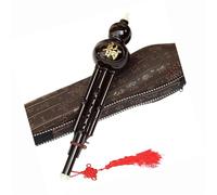 Seven Hole Bb Ebony Style Gourd Flute Handmade Suitable For Beginners Hulusi Set