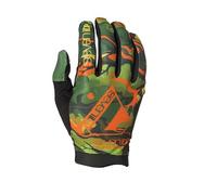 Seven iDP 7iDP Transition Full Finger MTB Cycling Gloves (Orange Camo, S)