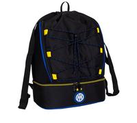 Seven Inter Bag with Rigid Bottom for Shoes, Two-Tone Zip, Personalised Puller and Elastic Water Bottle, Official Product