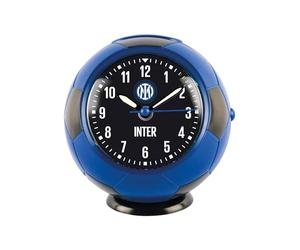 Seven Inter Quartz Alarm Clock Ball Black Light Blue Kids Boys Football Fan Gift