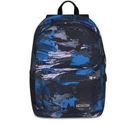 Seven Ischoolpack School Backpack, Blue, American Backpack with Integrated Power Bank and Tablet Pocket, School, Children and Youth, blue, Taglia unica, modern