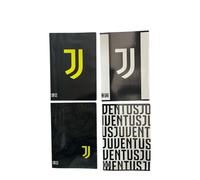 Seven JJ Juventus Maxi Quality 5 mm Squared Notebooks, Set of 4, 30% More