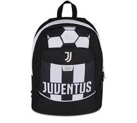 Seven Juventus Advanced School Backpack, Black, 29 L, Side Bottle Pocket, Computer Compartment, Elementary and Middle School, Children and Teens, Football, Official Product