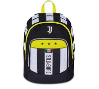 Seven Juventus Advanced School Backpack, Black and White, Double Compartment and Bottle Pocket, 29 L, Elementary School, Children's Football Backpack, Black, Taglia unica, Casual