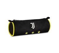 Seven Juventus School Football Pen Holder, Black, Oval Case for Pens, Pencils and Accessories, Middle and High School, Boy, Black, Modern