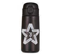 Seven Juventus Thermal Bottle, Black, Temperature Maintenance up to 24 Hours, Nursery Bottle, Elementary School and Leisure, Child Football, Black, Modern
