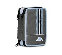 Seven Kappa School Pencil Case with 3 Compartments - Multicoloured, School Pen Holder, Teenagers, Children - Complete with Pencils, Pens, Markers …, Grey, Taglia Unica, School