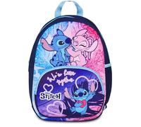 Seven Lilo & Stitch Nursery Backpack, Blue, Front Zip Pocket, Bottle Pocket, Nursery and Leisure, Girls, blue, Taglia unica, Casual