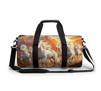 Seven Lucky Running Wild Horses Gym Bag Travel Duffel Bag Waterproof Weekender Bag Tote Bags for Women Men