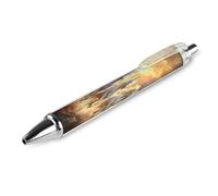 Seven Lucky Running Wild Horses Pens Retractable Ballpoint Pen Work Ball Points Writing Supplies Home Office 1 PCS