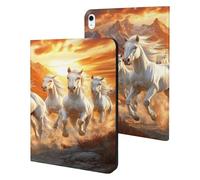 Seven Lucky Running Wild Horses Tablet Case Protective Case Stand Cover