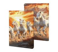 Seven Lucky Running Wild Horses Tablet Case Protective Case Stand Cover
