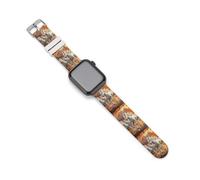 Seven Lucky Running Wild Horses Watch Band Compatible with Apple Watch Silicone Watch Straps Replacement Straps