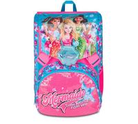 Seven Mermaid Magic Double Compartment Expandable Backpack, Light Blue, Maxi Capacity, Preformed Backrest, Girl, Elementary School, sky blue, Taglia unica, Casual