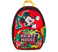 Seven Mickey Mouse Kindergarten Backpack, Red, Comfortable and Colourful, 14 Litres, Kindergarten and Leisure Backpack, for Children, red, Taglia unica, modern