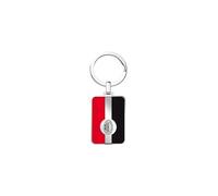 Seven Milan Keyring with Logo, Red Black, Steel, Children and Teenagers, Football Team, Gift Idea for Fans