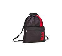 Seven Milan Sports Bag, Black, Soft Structure, Drawstring Closure, Front Pocket, Sports Accessories, Football, School, for Children and Teens, Indea Fan Gift