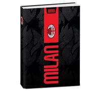 Seven Milan Standard School Diary, 12 Months, Red Black, Black Cover, Official Product, Backpack Accessories, Boy