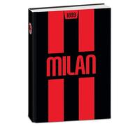 Seven Milan Standard School Diary, 12 Months, Red Black, Striped Cover, Official Product, Backpack Accessories, Boy