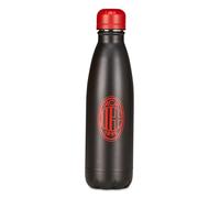 Seven Milan Thermal Bottle, Black, Temperature Maintenance up to 24 Hours, School and Leisure Bottle, Boy, Football, Black, Modern