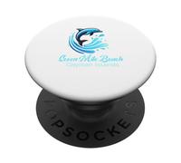 Seven Mile Beach Souvenir Cayman Islands Men Women Reminder PopSockets Adhesive PopGrip