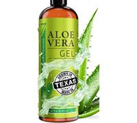 Seven Minerals Aloe Vera Gel - 99% Organic, Big 12 oz - NO XANTHAN, so