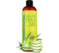 Seven Minerals Organic Aloe Vera Gel with 100% Pure Aloe from Freshly Cut Aloe -