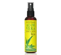 Seven Minerals Travel Size Organic Aloe Vera Spray with 100% Pure Aloe From Freshly Cut Aloe Plant Not Powder - No Xanthan So It Absorbs Rapidly With