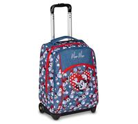 Seven Minnie Big School Trolley Set, Denim Blue, 2 in 1, Double Use, Trolley and Backpack, Elementary School, Girl, Blue DENIM, Blu Denim, Casual
