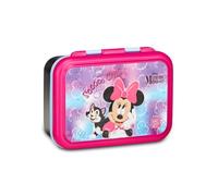 Seven Minnie Mouse Lunch Box, Lilac, 850 ml, Heat Resistant, Internal Divider, Dishwasher Safe, Steel Base, School, Sports, Travel, Girls