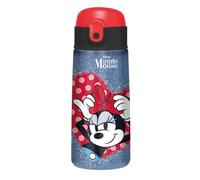 Seven Minnie Thermal Bottle, Denim Blue, Temperature Maintenance up to 24 Hours, Nursery Bottle, Elementary School and Leisure, Girl, Blue Denim, Modern
