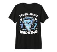Seven-Nado Tornado 7th Birthday Funny Storm Chasing Toddler Premium T-Shirt