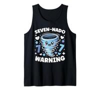 Seven-Nado Tornado 7th Birthday Funny Storm Chasing Toddler Tank Top