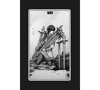 Seven of Swords - Tarot Card Notebook - Card No.61 (Dark Ed.): A5 Ruled Lined Journal Diary Sketchbook Notebook - Seven of Swords (Deception and Caution)