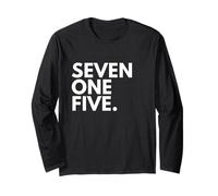 Seven ONE Five Area Code 715 Eau Claire WI Wisconsin USA Long Sleeve T-Shirt