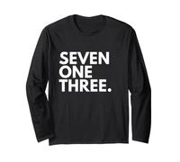 Seven ONE Three Area Code 713 Houston Texas Long Sleeve T-Shirt