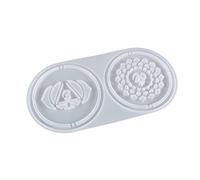 Seven Ornament Pendant Silicone Molds Crystal Round Storage Tray Mold for Making Fruit Storage Plate Molds