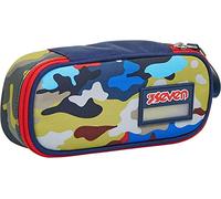 Seven Pencil case - Pen bag, multicolor, Box for Stationery, Pen Pouch for Teen Girls and Boys, Perfect for School Supplies, blue, CAMO STAINS