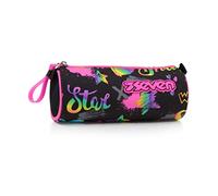 Seven Pencil case - Pen bag, multicolor, Box for Stationery, Pen Pouch for Teen Girls and Boys, Perfect for School Supplies, black, IRIDESCENT