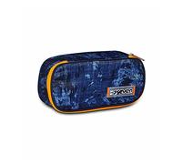 Seven Pencil case - Pen bag, Pen Pouch Stationery Box for School Supplies, sustainable Material, for Teen Girls and Boys, with Timetable and Pen Holders, DEEPLY INDIGO