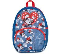 Seven Petit Minnie Denim Backpack Mono Compartment with Water Bottle Pocket and Front Pocket, Capacity 14 Litres for Girls