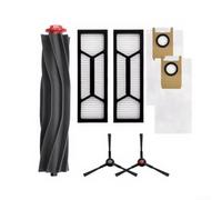 Seven Piece Accessory Set For Eufy S1 Pro Plus For Omni S1 Pro Including Adjustable Rubber Main Brush Dual Side Brushes Hepa Filters Plus Dust Bags