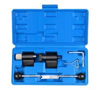 Seven piece engine timing belt tool kit for crankshaft camshaft locking and tensioner pins compatible with ASZ ATD and multiple diesel engines