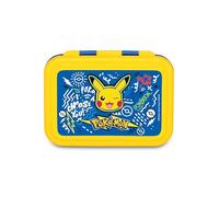 Seven Pokemon Blue 850ml Heat Resistant Lunch Box Indoor Divider Dishwasher Safe Steel Base School Sport Travel Kids Girl