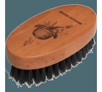 Seven Potions Beard Brush Oval Shaped Pear Wood With Natural Bristles Boar - Soft