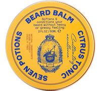 Seven Potions Soft Beard Balm for Men - Conditioning Beard Softener to Nourish Skin, Facial Hair, and Stop Beard Itch - All-Natural, Vegan, Cruelty Free (Citrus Tonic)