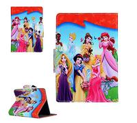 Seven princess Princesses - disney Cartoon children kids Universal Case - Tablet Cover / 7" inch Tab - 7" Size compatible with ANY Model Samsung Android Ipad Amazon kindle etc