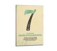 Seven Psychopaths Canvas Poster Room Decor Poster for Bedroom Living Room Walls 12x18inch(30x45cm) Frame-style